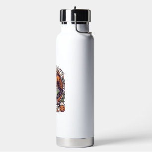 Eine gruselige Krankenpflegerin Halloween Skelett Trinkflasche
