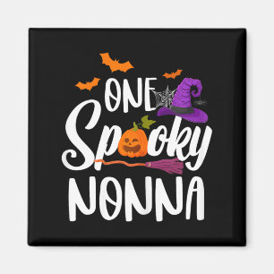 Eine Gruselige Nonna-Kürbis-Halloween-Kostüm Hexe Magnet