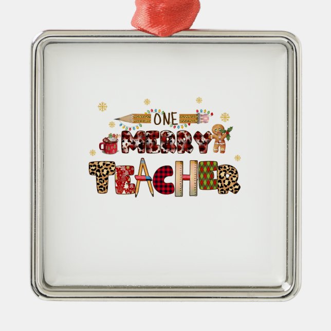 Eine gute Lehrerin Ornament Aus Metall (Vorne)