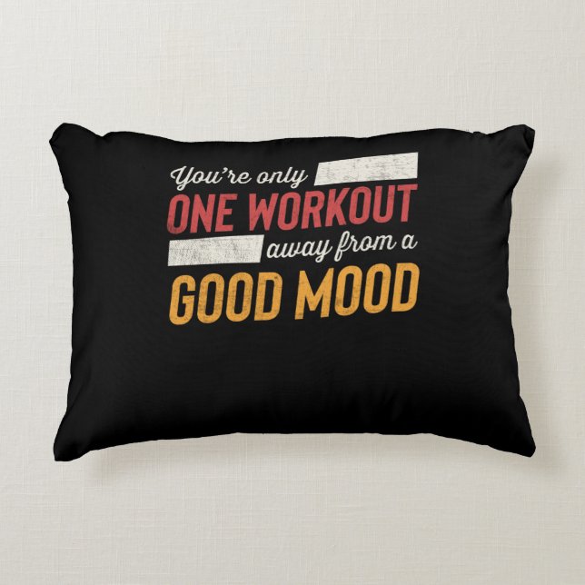 Eine gute Motivation für einen Workout Dekokissen (Vorderseite)