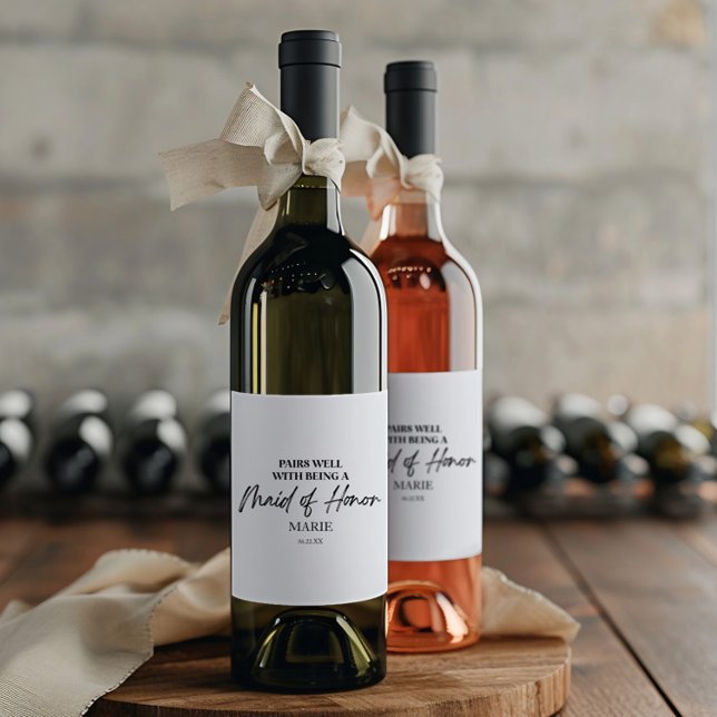 Eine gute Partnerschaft mit dem Vorschlag für eine Weinetikett (Von Creator hochgeladen)