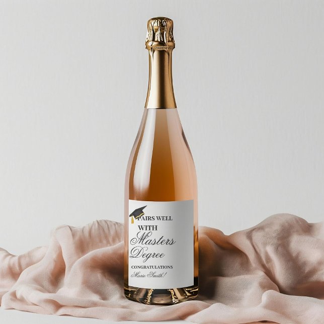 Eine gute Partnerschaft mit einer Master-Graduiert Weinetikett (Von Creator hochgeladen)
