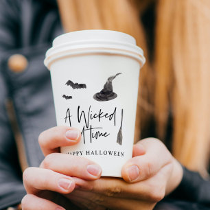 Eine gute Zeit Frohe Halloween Pappbecher