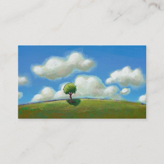 Eine gute Zeit, - Landschaftsmalerei GEWOHNHEIT zu Visitenkarte (Vorderseite)