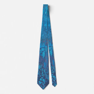 Eine halbe Liebe 2 Abstrakte Coole Ice Blue Krawat Krawatte