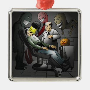 Eine Halloween-Nacht beim Zahnarzt Ornament Aus Metall