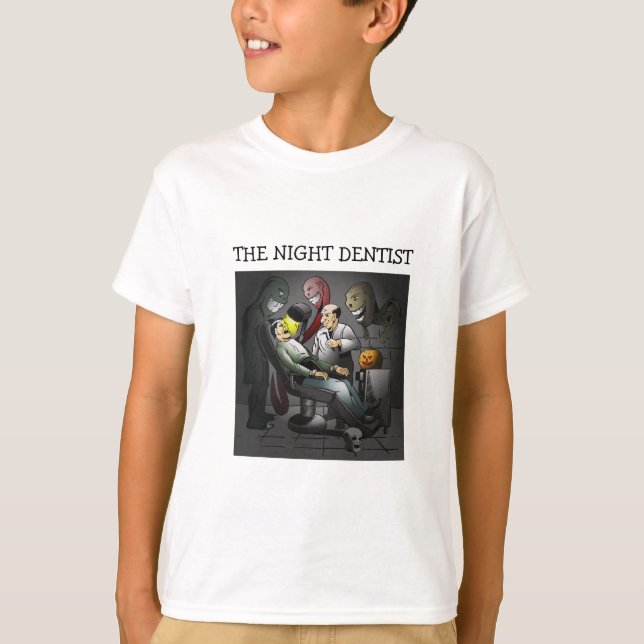 Eine Halloween-Nacht im T - Shirt der Zahnärzte (Vorderseite)