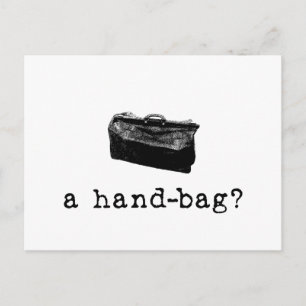Eine Handtasche? Postkarte