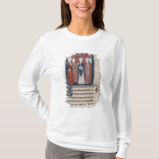 Eine Heiratsszene aus "Decrets de Gratien" T-Shirt (Vorderseite)