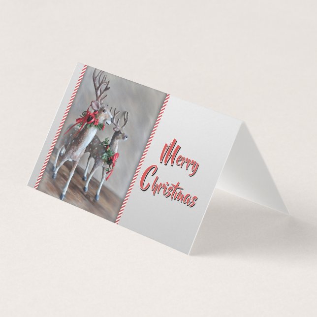 Eine helle und fröhliche Weihnachtskarte (Vorderseite)