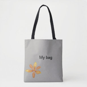 Eine hellorangefarbene BlackBerry Lilie auf meiner Tasche