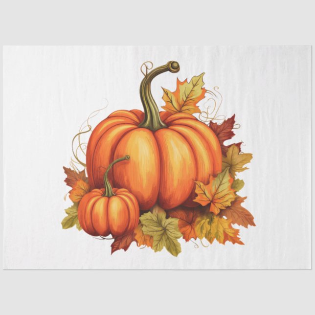 Eine Herbst-Pumpkin-Designkollektion 10 Seidenpapier (Vorderseite)