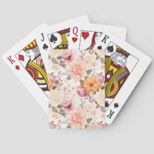 Eine Herbstblumenserie - Design 2 Spielkarten