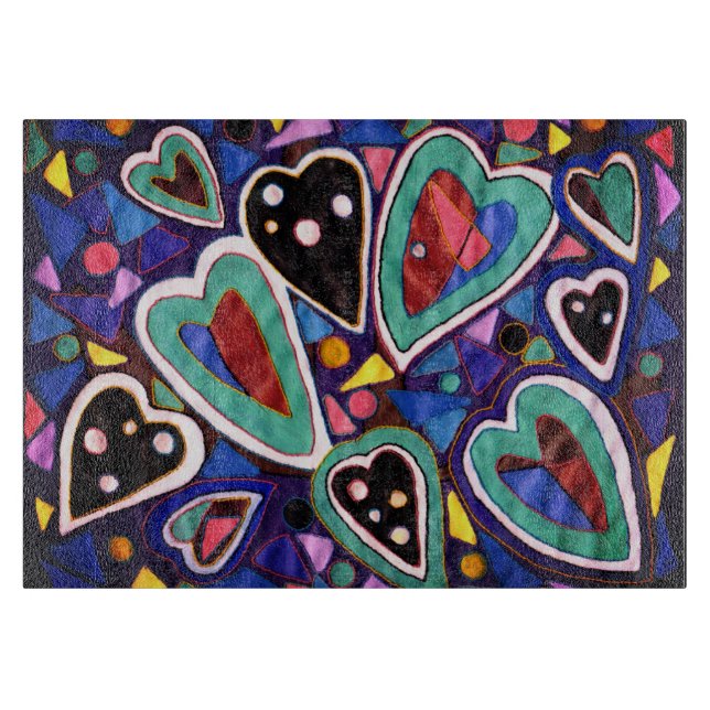 Eine Herzensammlung Schneidebrett (Vorderseite)