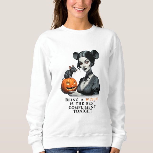 Eine Hexe zu sein ist heute Abend das beste Kompli Sweatshirt (Vorderseite)