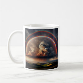 Eine himmlische Darstellung im Himmel. Kaffeetasse