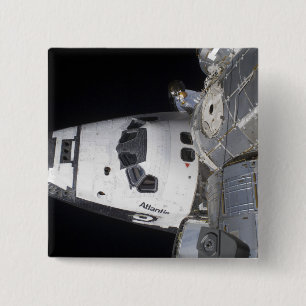 Eine Hochwinkel Ansicht der Crewkabine Button