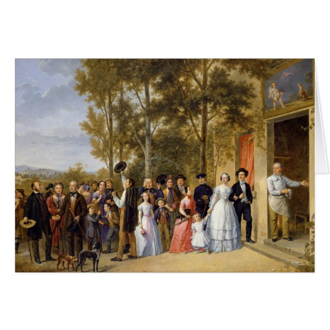 Eine Hochzeit beim Coeur Volant, Louveciennes (Vorderseite (Horizontal))
