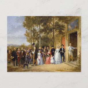 Eine Hochzeit im Coeur Volant, Louveciennes Postkarte