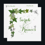 Eine Hochzeit mit Efeu und persönlichen Feen Einladung<br><div class="desc">Eine poetische, feeder-Hochzeit, die Feen zeigt, die um Efeu-Blätter krepieren und Sterne auf ihrem Weg säen. Die Hochzeit geht mit Lilien und Feen und ist perfekt für eine Hochzeit zum Thema Feen, Elfen, Zauberwald oder Feen. Personalisieren Sie das auf unbestimmte Zeit: Ändern Sie Platz und Größe der Feen - fügen...</div>