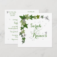 Eine Hochzeit mit Efeu und persönlichen Feen
