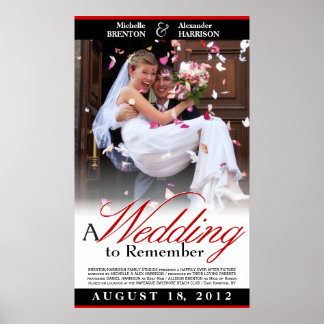 Eine Hochzeit zum Gedenken an ein individuelles Fi Poster