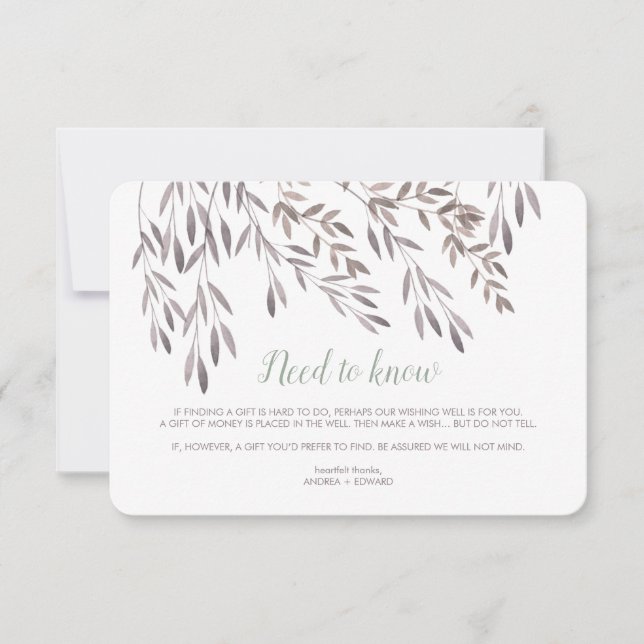 Eine Hochzeitkarte für Wildblumen Einladung (Vorderseite)