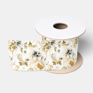 Eine Hochzeitsblumenserie Design 3 Satinband