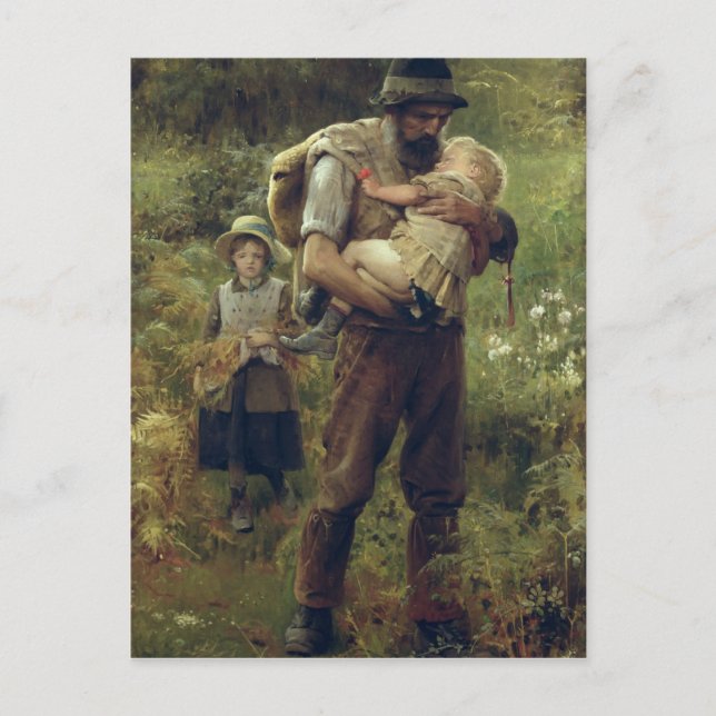 Eine hohe Belastung Postkarte (Vorderseite)