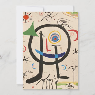 Eine Hommage an Miró Dankeskarte