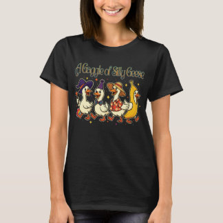Eine Horde alberner Gänse in vollen Kostümen im Ch T-Shirt