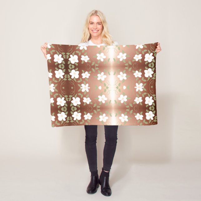 Eine Hübsche Blumendrucke Fleecedecke (Beispiel)