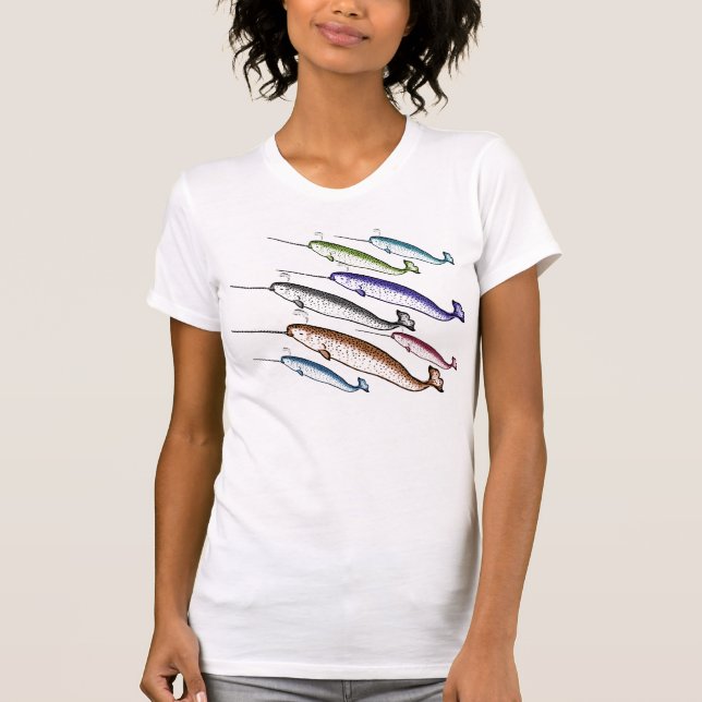 Eine Hülse von Narwhals! Einhörner des Meeres! T-Shirt (Vorderseite)