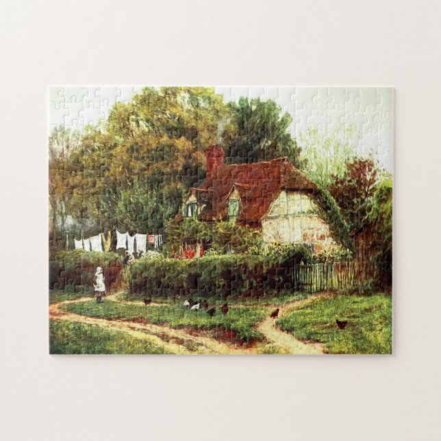 Eine Hütte von Helen Allingham in Hambledon (Horizontal)