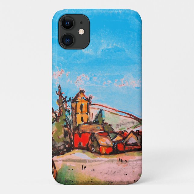 Eine idyllische britische Dorfskizze Case-Mate iPhone Hülle (Rückseite)