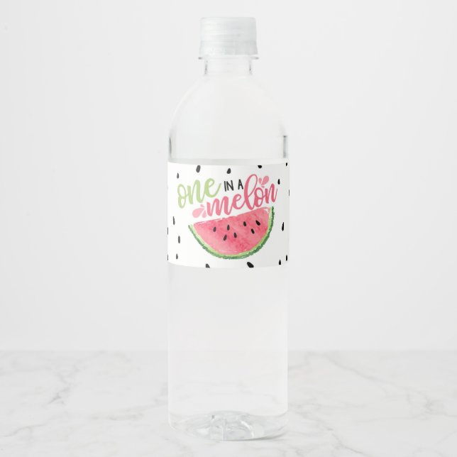 Eine in der Melon Water Flasche (Vorderseite)