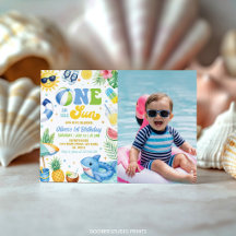Eine in der Sonne Tropical Beach Geburtstagsfoto