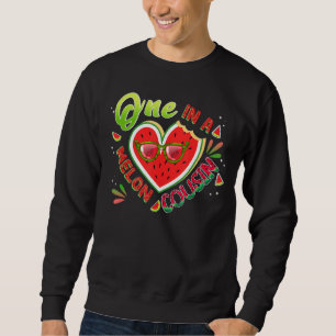 Eine in einem Melon-Cousin, die Melon Birth passt Sweatshirt
