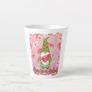 Eine in einem Melon   Green Gnome & Watermelon Milchtasse