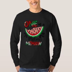 Eine in einem Melon Memaw Watermelon Matching Fami T-Shirt