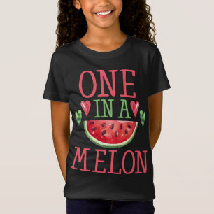 Eine in einem Melon Niedliche Kinder Wassermelone T-Shirt