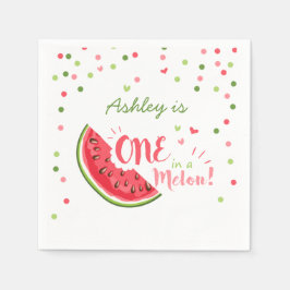 Eine in einem Melon Papier Napkins Summer Watermel Serviette