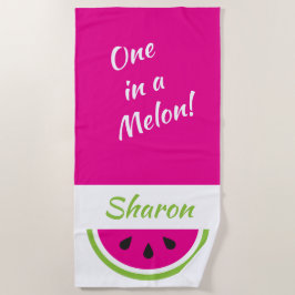 Eine in einem Melon Personalisierte Wassermelone Strandtuch