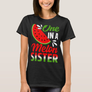 Eine in einem Melon Schwester Watermelon Familie G T-Shirt
