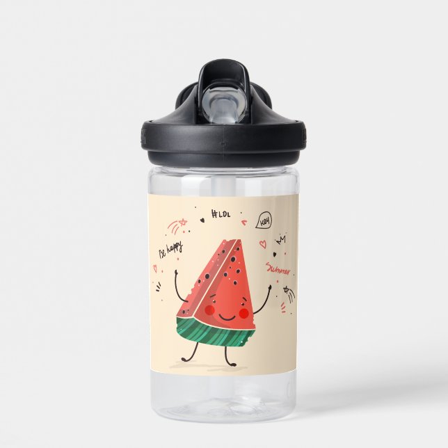 Eine in einem Melon - Sweet Watermelon Design Trinkflasche (Vorne)