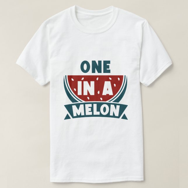 Eine in einem Melon T-Shirt (Design vorne)