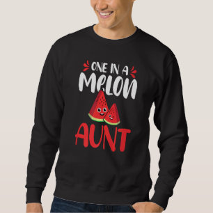Eine in einem Melon Tante Watermelon Familie Match Sweatshirt