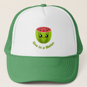 Eine in einem Melon Truckerkappe
