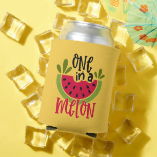 Eine in einem Melon Watermelon Pun Dosenkühler