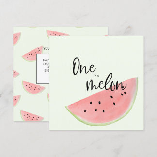 Eine in einer Melon First Birthday Card für Jungen Einladung